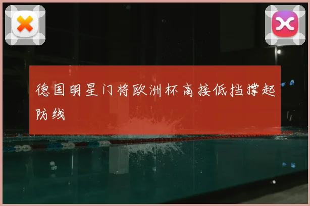 德国明星门将欧洲杯高接低挡撑起防线